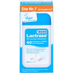 Lactrase 18.000 Fcc Tabletten teilbar im Spender 40 St