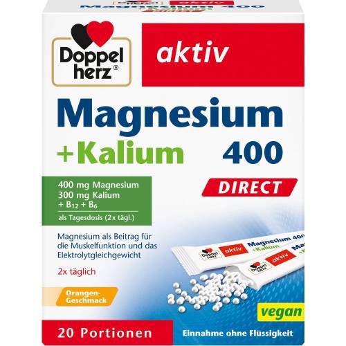 Doppelherz Magnesium+Kalium Direct Portionsbeutel 20 St