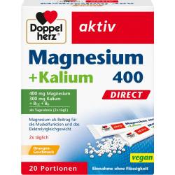 Doppelherz Magnesium+Kalium Direct Portionsbeutel 20 St