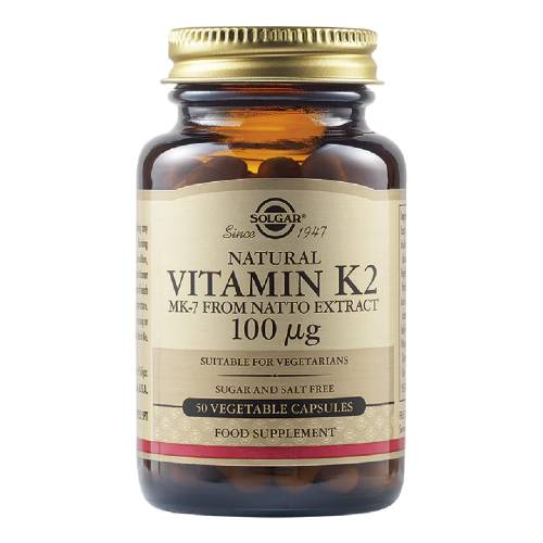 Vitamina K2 100 ug, 50 capsule, Solgar