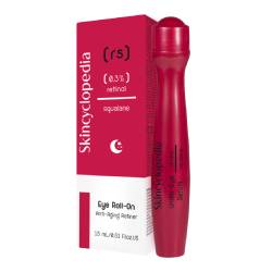 Ser roll-on pentru ochi cu Retinol si Squalane, 15ml, Skincyclopedia