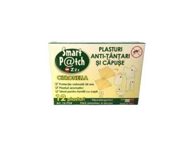Smartpatch Plasturi anti-tantari si capuse 12 plasturi