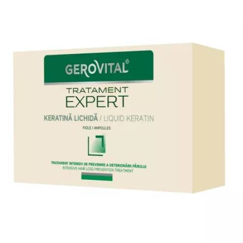 Keratina Lichidă Tratament Expert – Gerovital, 10 fiole x 10 ml