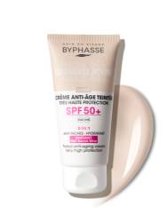 Crema antirid cu protectie solara SPF50+ Tinted Light, 50ml, Byphasse