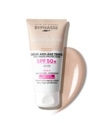 Crema antirid cu protectie solara SPF50+ Tinted Medium, 50ml, Byphasse