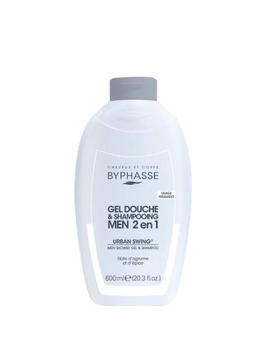 Gel de dus & Sampon 2in1 Men Urban Swing, 600ml, Byphasse