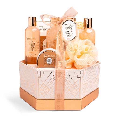 Set de baie in cutie de carton Scented Bronze, 8 piese, IDC Institute