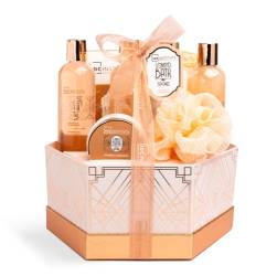 Set de baie in cutie de carton Scented Bronze, 8 piese, IDC Institute