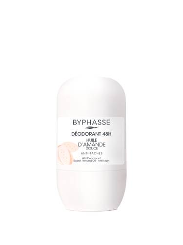 Deodorant roll-on 48h cu ulei de migdale dulci, 50ml, Byphasse