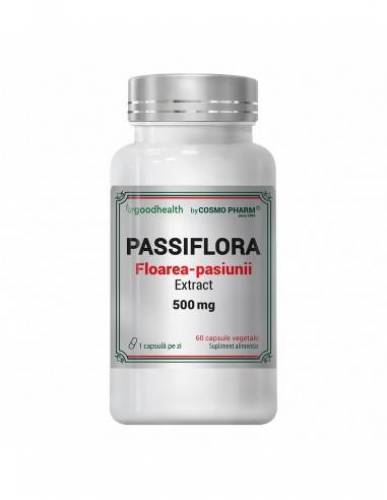 Passiflora ( Floarea Pasiunii ) Extract, 500 mg, 60 capsule  vegetale, Cosmo Pharm