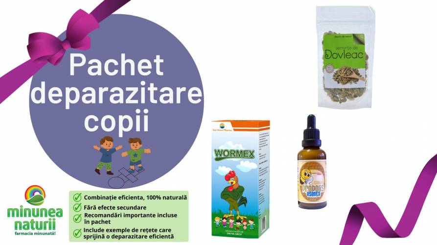Schema de tratament deparazitar V - pentru copii