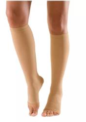 Rayat ciorapi compresivi 23-32, pana la genunchi, clasa 2, varf deschis, bej 6/XXL  Vital Logistic