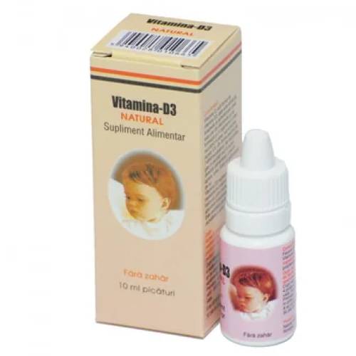 Vitamina D3 natural fara zahar picaturi orale  X 10ml fl.