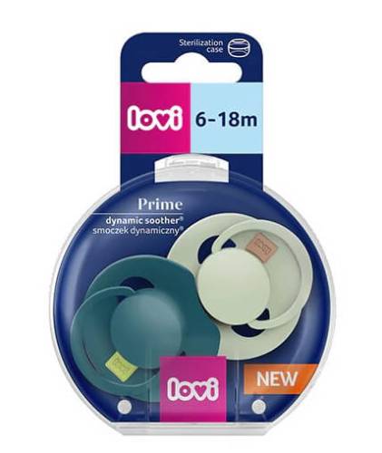 Lovi 34/414 suzeta silicon dynamic prime pistachio green 6-18 luni