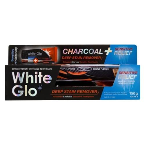 White glo deep stain remover charcoal X 150ml