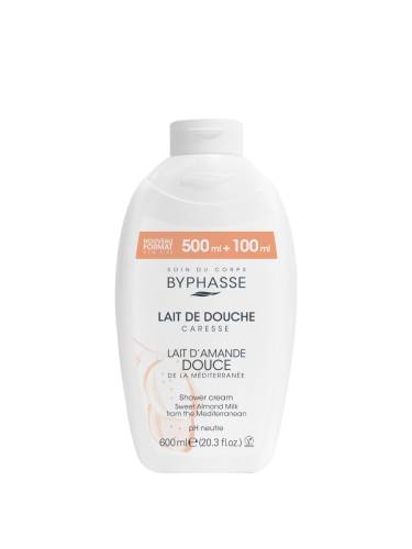 Crema de dus cu lapte de migdale dulci Caresse, 600ml, Byphasse