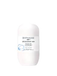 Deodorant roll-on 48h cu flori de bumbac, 50ml, Byphasse