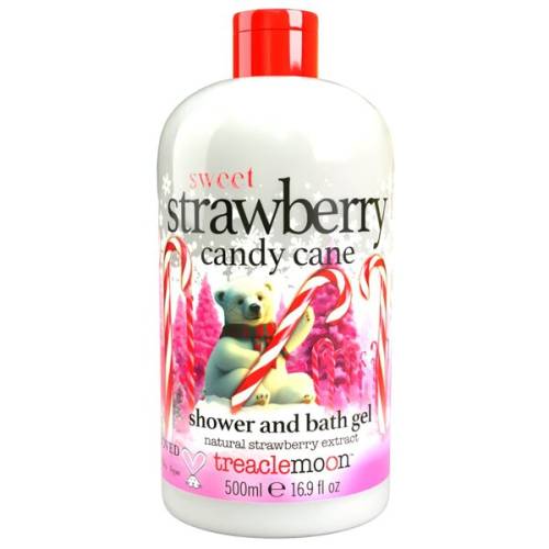 Gel de dus Strawberry Candy Cane, 500ml, Treaclemoon