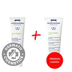 Pachet Crema pentru imperfectiuni Teen Derma AZ 30ml + Crema pentru pielea predispusa la acnee Teen Derm Hydra 40ml, Isis Pharma