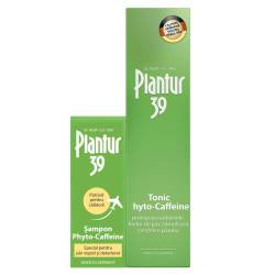 Tonic impotriva caderii parului Phyto-Caffeine Plantur 39 200 ml + Sampon pentru par vopsit si deteriorat Phyto-Caffeine Plantur 39 50 ml, Plantur