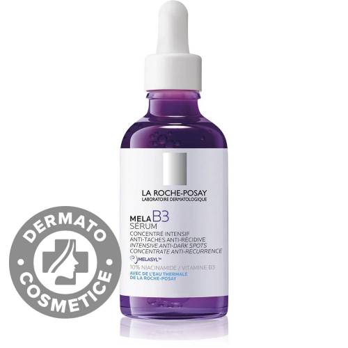 Ser concentrat intensiv pentru corectare pete pigmentare cu efect anti-recurenta pentru orice tip de ten Mela B3, 50ml, La Roche-Posay