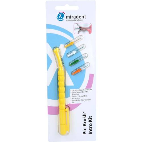 Miradent Interd.Pic-Brush Intro Kit 1H+4B.gelb 1 St