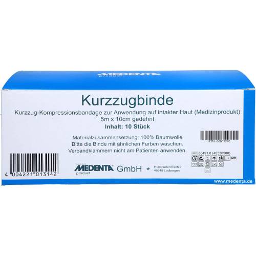 Kurzzugbinde 10 cmx5 m 10 St