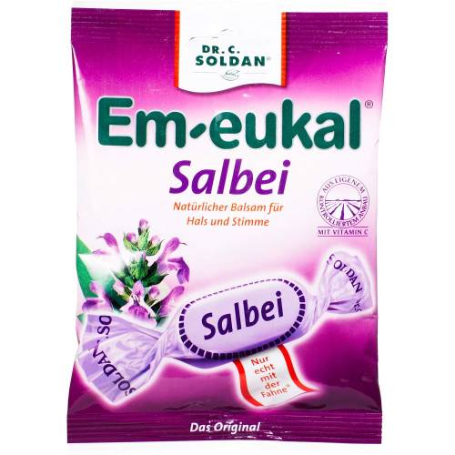Em-Eukal Bonbons Salbei zuckerhaltig 75 g