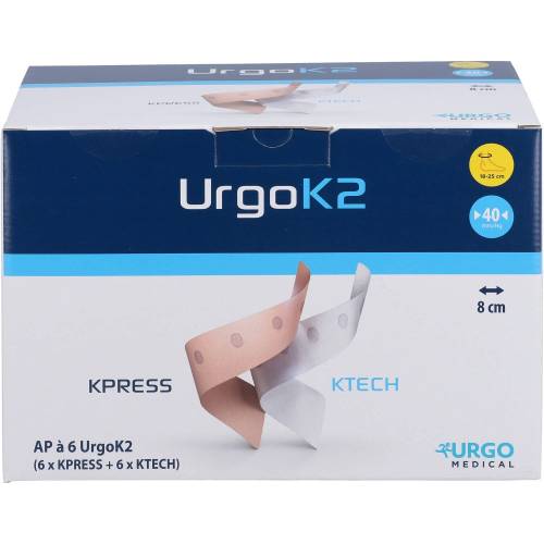 Urgok2 Kompr.Syst.8cm Knöchelumf.18-25cm 6 St