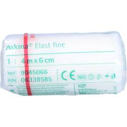 Askina Elast Fine Binde 6 cmx4 m cellophaniert 1 St