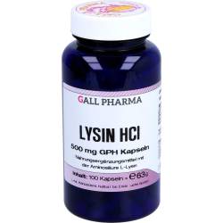 Lysin Hcl 500 mg Gph Kapseln 100 St