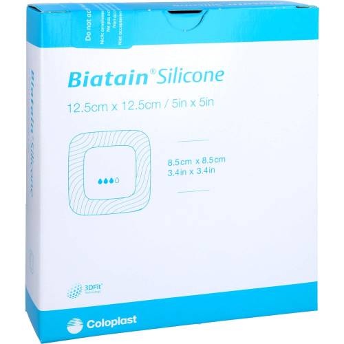 Biatain Silicone Schaumverband 12,5x12,5 cm 10 St