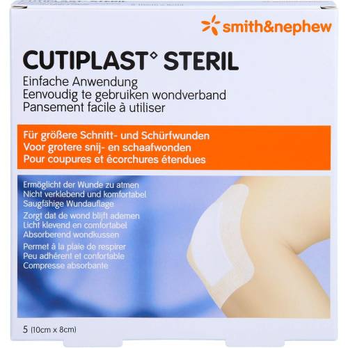 Cutiplast steril Wundverband 8x10 cm 5 St