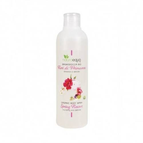 Gel de dus cu miros de flori de primavara, eco-bio, 250 ml, Naturaequa