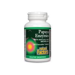 Papaya Enzymes, Papaina, Amilaza, Bromelaina, 60 tb masticabile - Organika