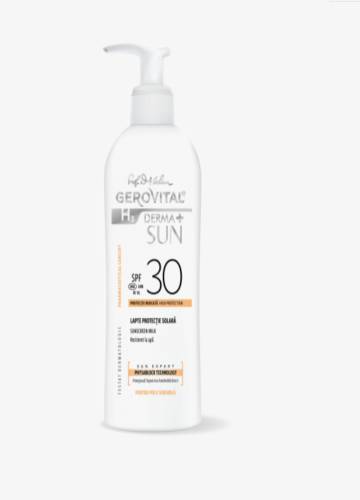Lapte protectie solara SPF 30 GH3 Derma+ Sun, 150ml, Gerovital