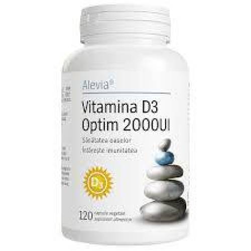 Vitamina D3 Optim, 2000 UI, 30 capsule, Alevia