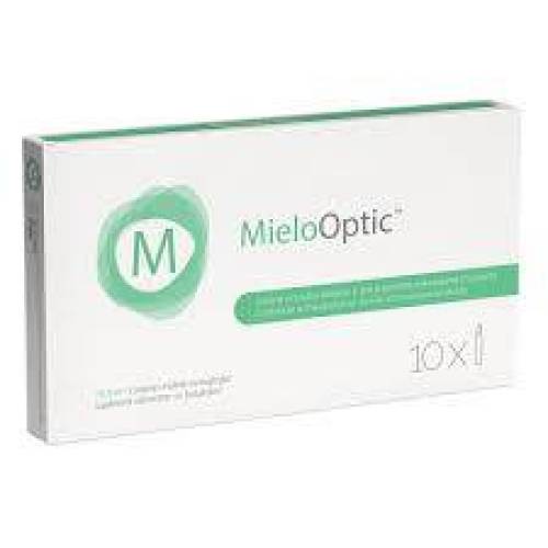 Mielo Optic, sustine buna functionare a nervului optic, 10 fiole, NaturPharma