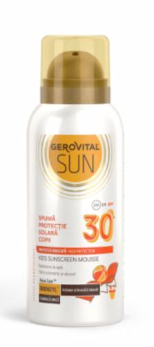 Spuma protectie solara copii SPF 30, 100ml - Gerovital Sun