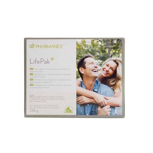 LifePak+ vitamine, minerale si extracte vegetale, 60 plicuri a 4 comprimate, Pharmanex