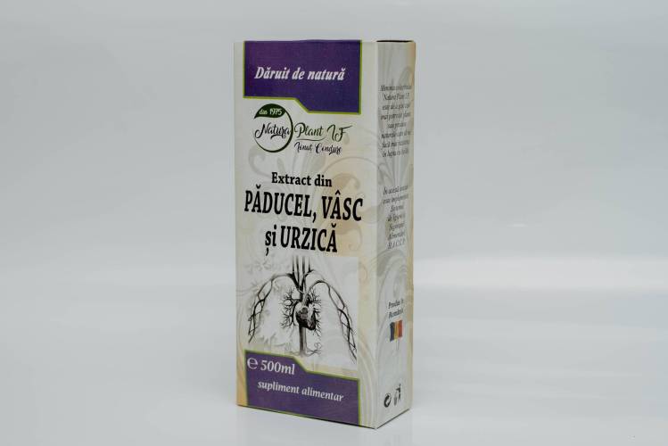 Extract din paducel, vasc si urzica, 500ml – Natura Plant Poieni
