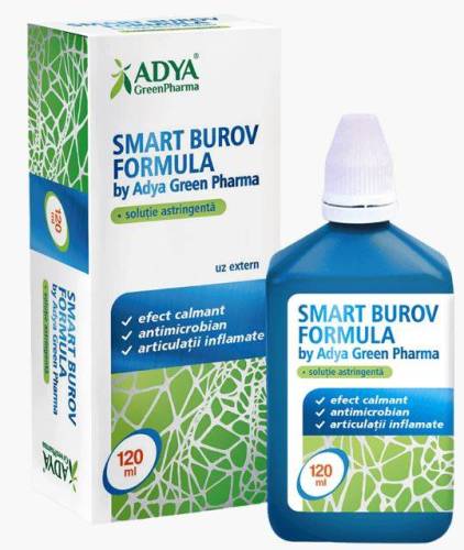 SMART BUROV FORMULA - SOLUTIE BUROV, 120 ml - ADYA GREEN PHARMA