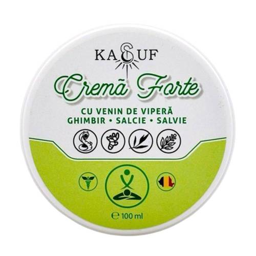 CREMA FORTE CU VENIN DE VIPERA, GHIMBIR, SALCIE, SALVIE, 50 ml KASUF
