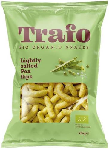 Pufuleti din mazare putin sarati, eco-bio, 75g Trafo