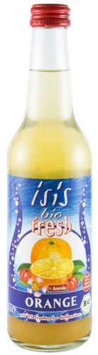 Suc carbogazos din portocale si acerola - eco-bio 0,33L - Isis