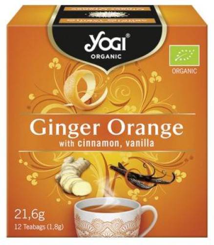 Ceai cu portocale, ghimbir, scortisoara si vanilie, 12 plicuri, eco-bio, Yogi Tea