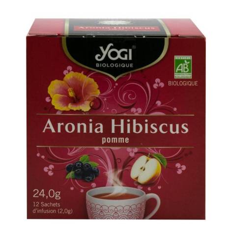 Ceai ECO-BIO Aronia, hibiscus si mar - 24g - Yogi Tea