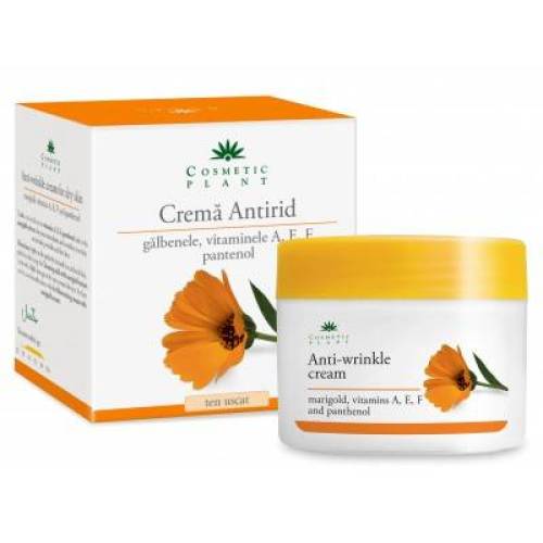 Crema antirid cu galbenele si pantenol 50ml - Cosmetic plant