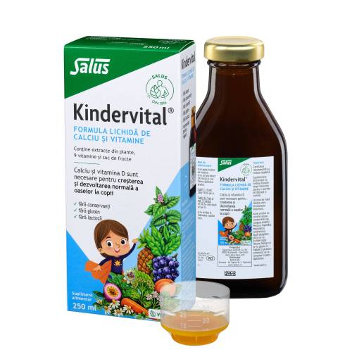 Floradix Kindervital fruchtig - Formula lichida de calciu si vitamine, 250ml SALUS HAUS