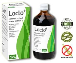 Lacto plus 250ml - stimulent natural pt lactatie - GemaNatura